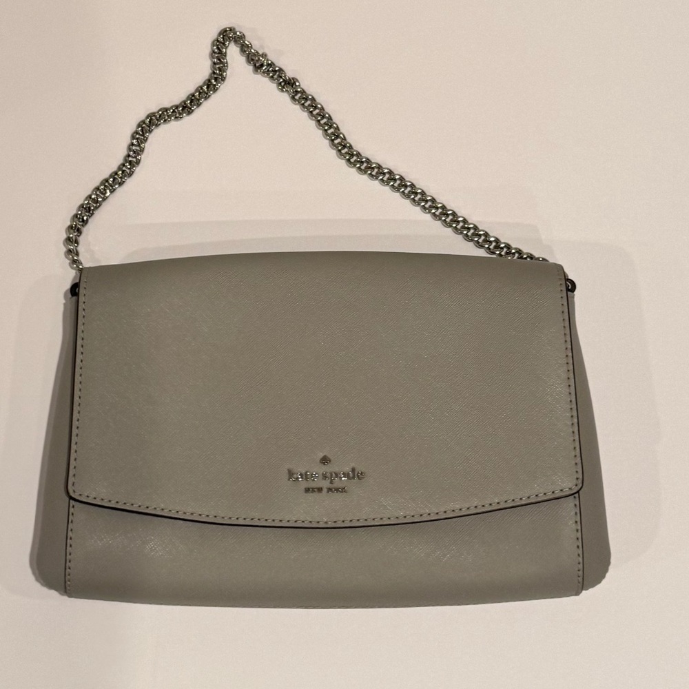 Kate Spade New York Laurel Way Greer Crossbody Shoulder Bag- Thunder Cloud Brown